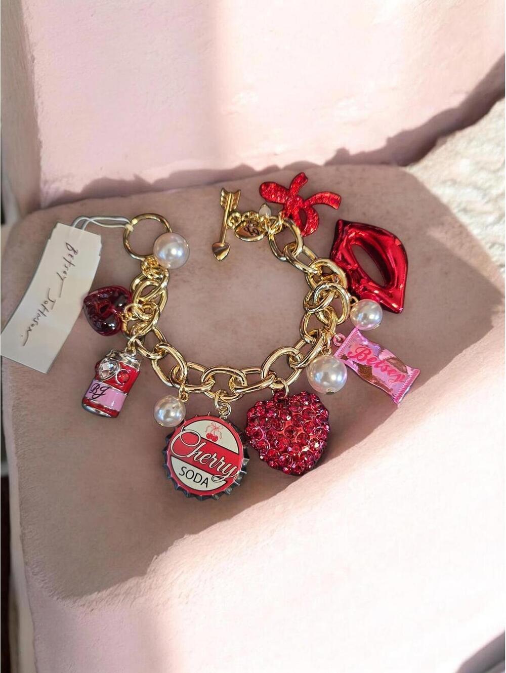BETSEY JOHNSON Love Spell Charm Bracelet